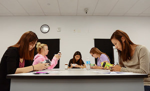 Third-year WUCO students hard at work in the Supplement Facts for Health Care Professionals course. (Photo by Jeff Malet, Western University)
